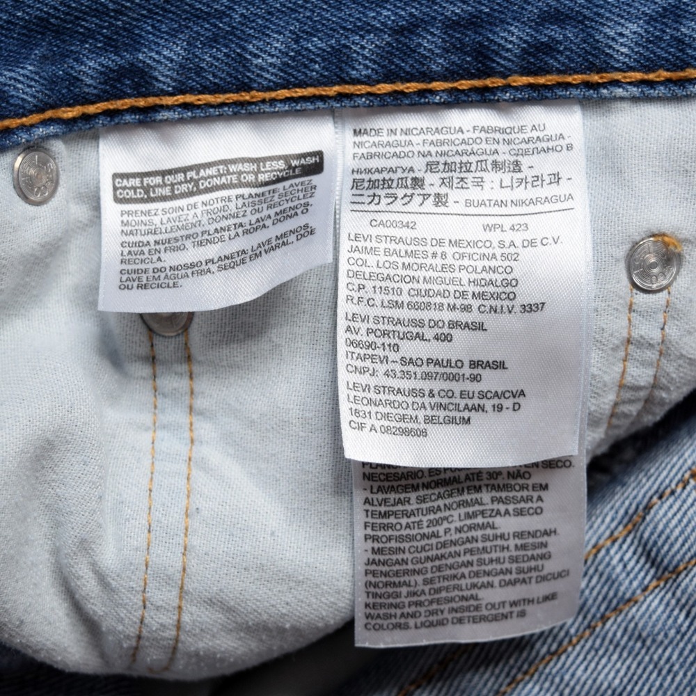 Levi's 550 Relaxed Fit Tapered Denim Blue Jeans Men's Size 48x29 Big & Tall - Picture 8 of 12